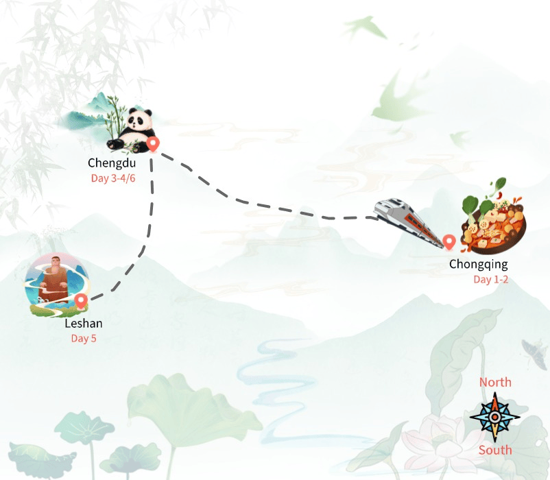 8 Days Chongqing and Chengdu Tour