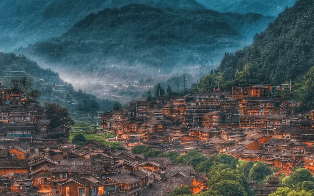 Qianhu Miao village Qianhu Miao village