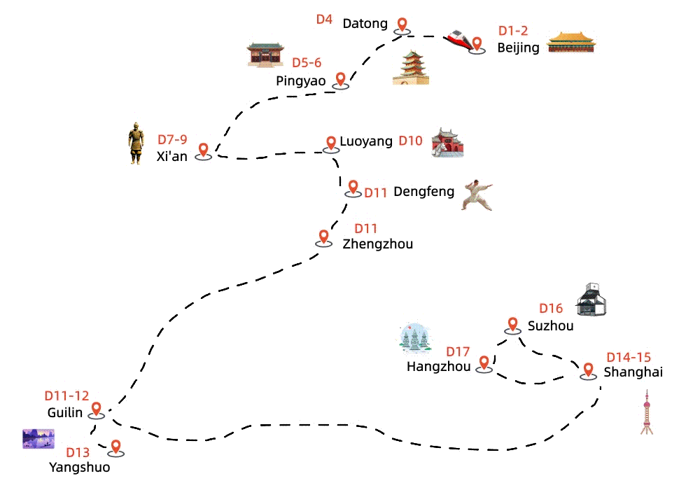 18 Days Cultural and Natural Tour from Beijing to Datong 18 Days Cultural and Natural Tour from Beijing to Datong