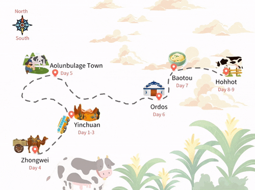 9 Days China Dream Tour from Ningxia to Inner Mongolia 9 Days China Dream Tour from Ningxia to Inner Mongolia