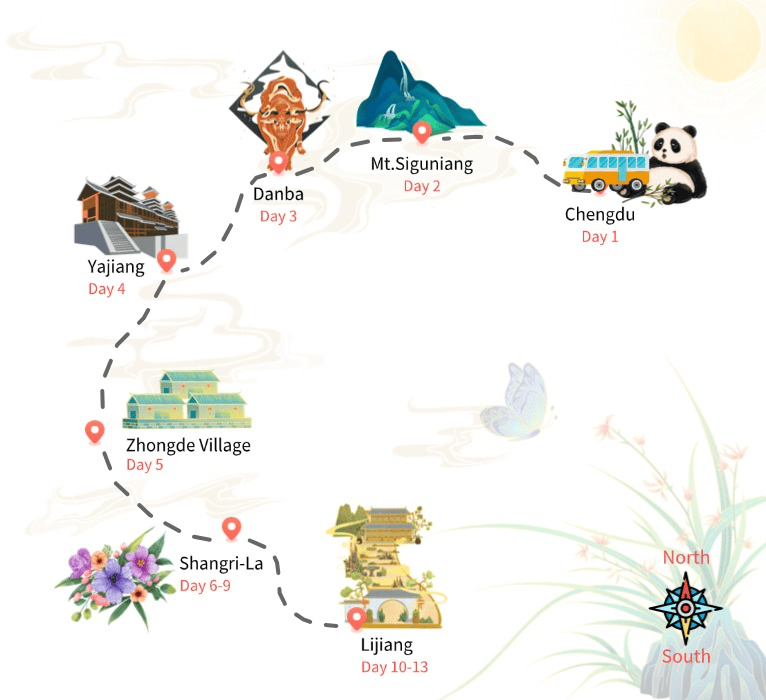 13 Days Yunnan and Sichuan Dream Tour 13 Days Yunnan and Sichuan Dream Tour