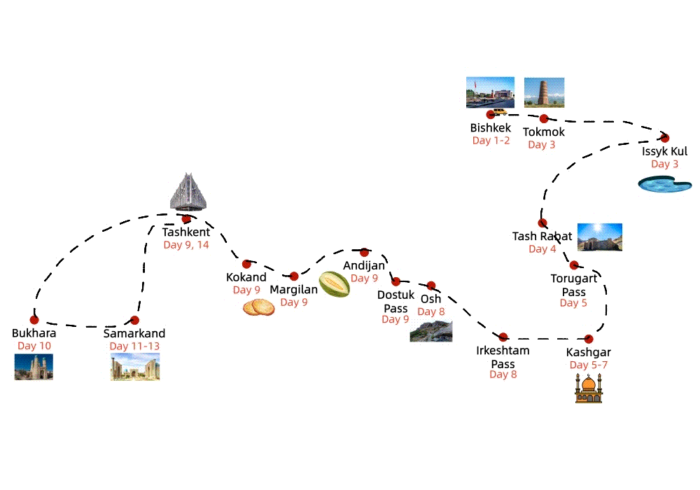 14 Days Grand Silk Road Tour China Kyrgyzstan Uzbekistan 14 Days Grand Silk Road Tour China Kyrgyzstan Uzbekistan