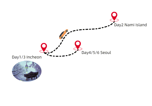 Koera winter map Koera winter map