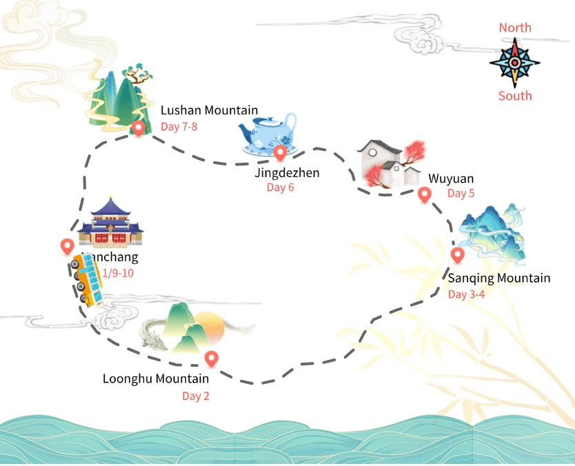 10 Days Jiangxi tour to Wuyuan and Jingdezhen 10 Days Jiangxi tour to Wuyuan and Jingdezhen